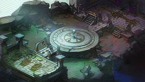 《女王号令》场景原画实录 魔幻色彩浓郁