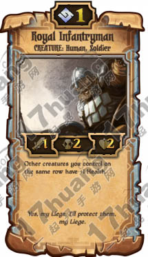 卷轴scrolls卡牌Royal Infantryman