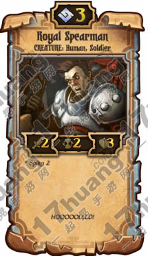 卷轴scrolls卡牌Royal Spearman翻译资料