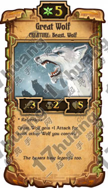 卷轴scrolls卡牌Great Wolft中文资料