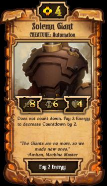 卷轴scrolls卡牌Solemn Giant中文资料
