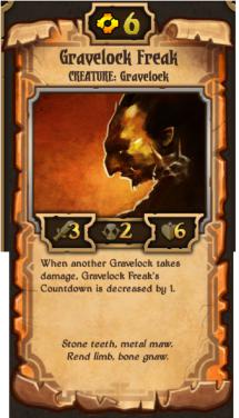 卷轴scrolls卡牌Gravelock Freak中文资料