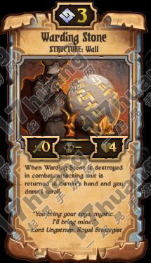 　　卷轴scrolls卡牌Warding Stone中文资料