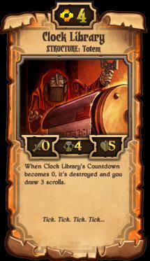 　卷轴scrolls卡牌Clock Library中文资料