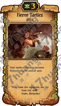 　　卷轴scrolls卡牌Fierce Tactics中文资料