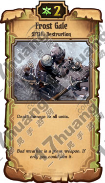 　　卷轴scrolls卡牌Frost Gale中文资料