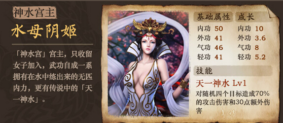 古龙群侠传水母阴姬属性分析