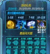雷霆战机一周年星座闯关获得礼包奖励一览