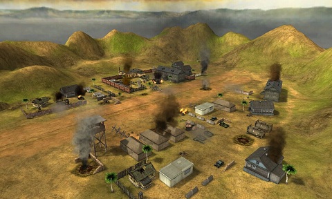 硝烟滚滚！手游《坦克警戒》野地战场原画曝光