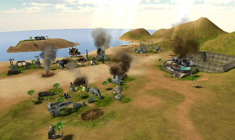 硝烟滚滚！手游《坦克警戒》野地战场原画曝光