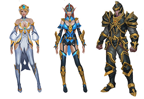 逼真细腻9377《女王号令》精美角色原画流出