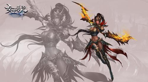 霸气妩媚6637手游《女王号令》愤怒阵营原画曝光