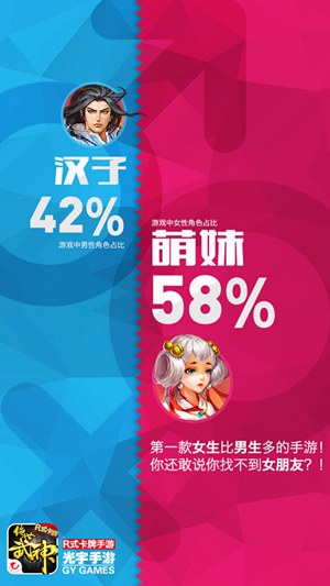 一半萌妹子 R式卡牌《绝世武神》首测大数据曝光
