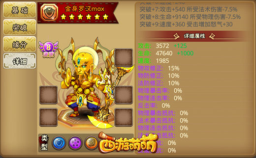 塔人《西游萌萌》金身罗汉英雄，另类的辅助人