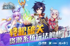 掌趣科技《龙王传说》资源系统玩法解析