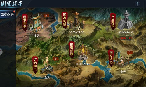 我以我血荐轩辕 《御龙传奇》国家玩法一览
